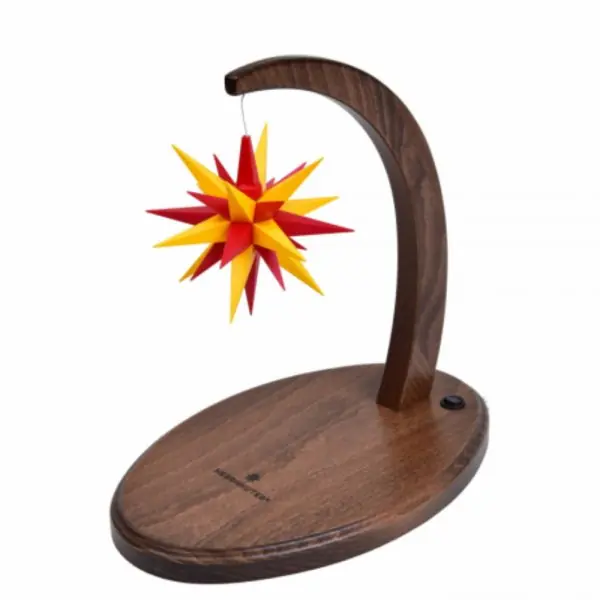Super-Preis Herrnhuter Sternenbogen Nussbaum A1e Kunststoff Gelb Rot (13cm)
