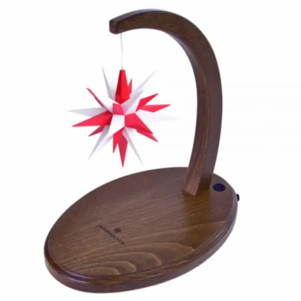 Direktkauf Herrnhuter Sternenbogen Nussbaum A1e Kunststoff Weiß Rot (13cm)