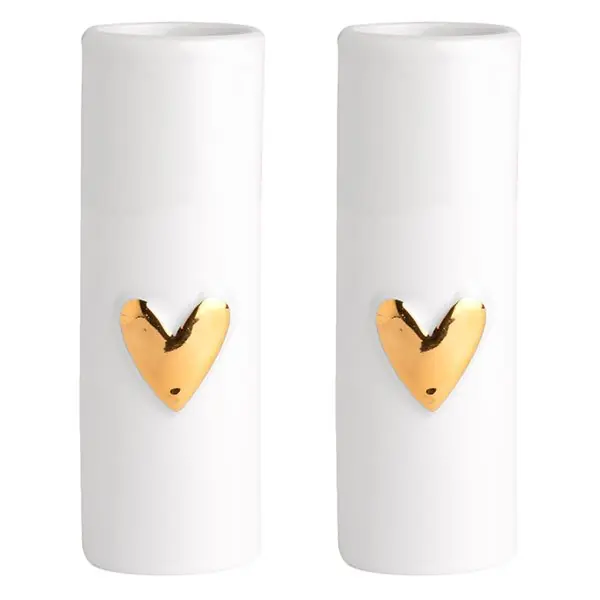 Räder Design Vase Herz Gold Mini (3,5x9cm) (2-teilig) Markenprodukt
