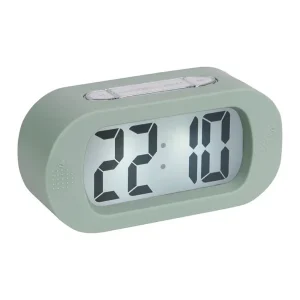 Exklusiv Karlsson Wecker Gummy Rubberized Green