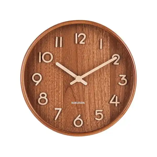 Karlsson Wanduhr Pure Dunkel (S) Begrenztes Angebot