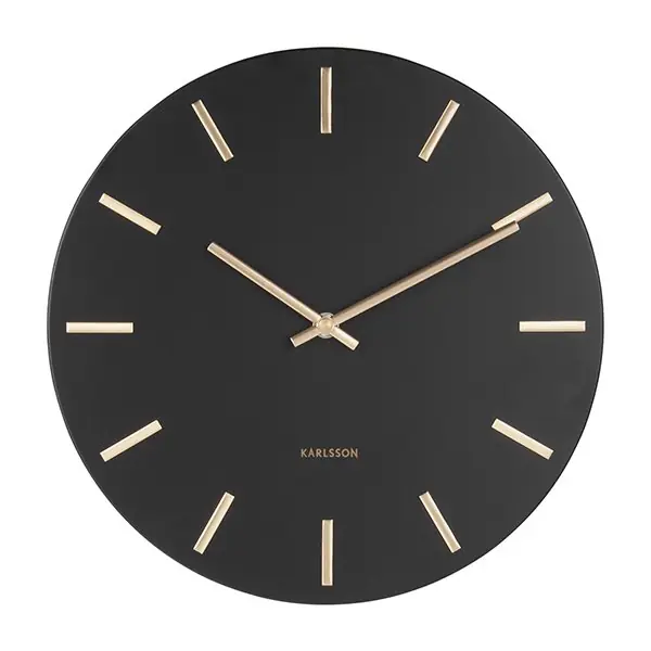 Gleich Bestellen Karlsson Wanduhr Charm Schwarz (30cm)