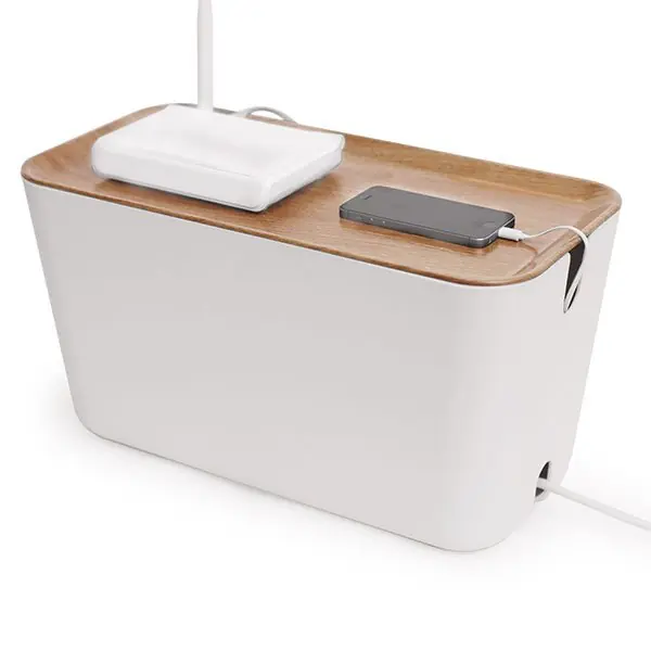 Abverkauf Bosign Kabel-Box Cable Organiser Hideaway Weiß-Natur (XXL)