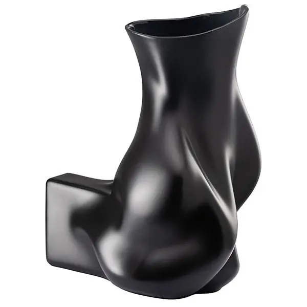Rosenthal Vase Blown 2nd Edition Mattschwarz Billig