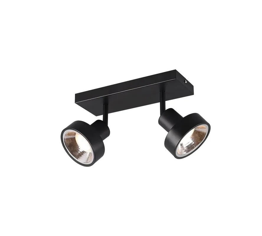 TRIO 800700232 Spotleuchte Deckenleuchte Leon 2x35W | GU10 | IP20 - schwarz Premium