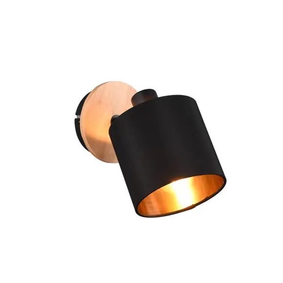 Trio R81331030 Wandleuchte Tommy 1x28w | E14 - schwarz, Holz Großhandel