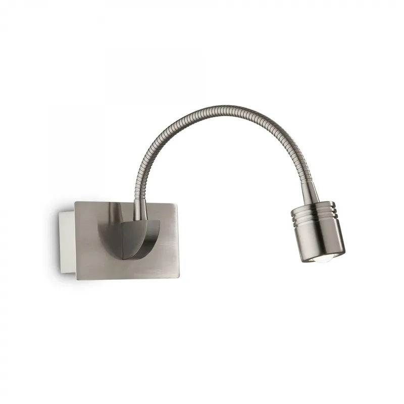 Schneller Versand Ideal Lux 031477 LED Wandleuchte Dynamo 1x3W - Nickel