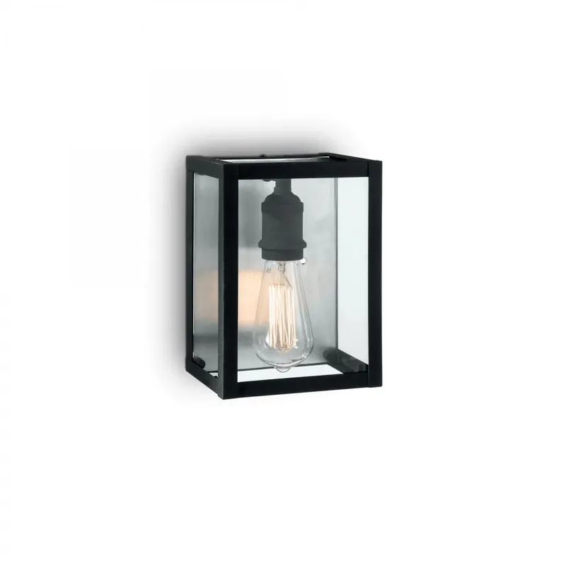 Ideal Lux 092836 Wandleuchte 1x60W Igor Bianco | E27 - schwarz Kostenfreie Lieferung