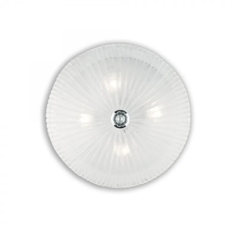 Ideal Lux 008615 Decken- und Wandleuchte 4x60W Shell | E27 - weiß Gratis Versand