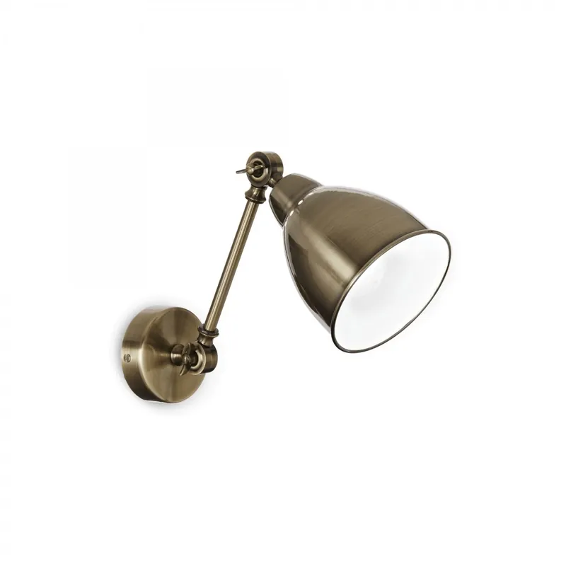 Ideal Lux 027876 Wandleuchte Newton Brunito 1x60 | E27 - bronze Abverkauf