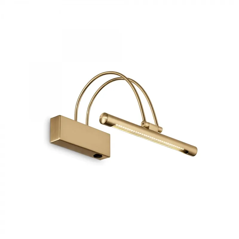 Weltweiter Versand Ideal Lux 121154 LED Wandleuchte Bow - Messing