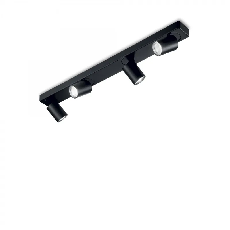 Billig Ideal Lux 229072 Decken- und Wandleuchte Spotleuchte Rudy 4x35W | GU10 - schwarz