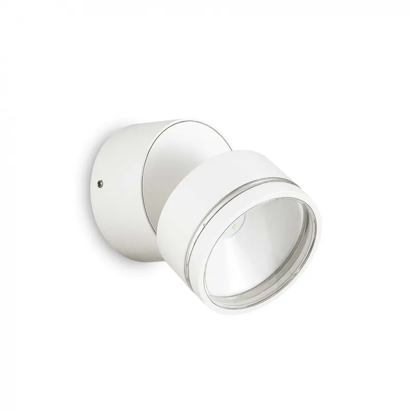 Ideal Lux 285474 LED Außen Wandleuchte Omega Ap Round 1x7w | 610lm | 3000k | IP54 - weiß Mega-Angebot