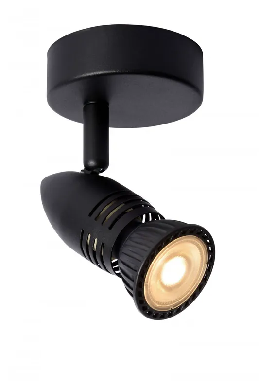 Lucide 13955/01/30 CARO Decken- oder Wandstrahler D90mm | 1xGU10 - schwarz Wochenendangebot