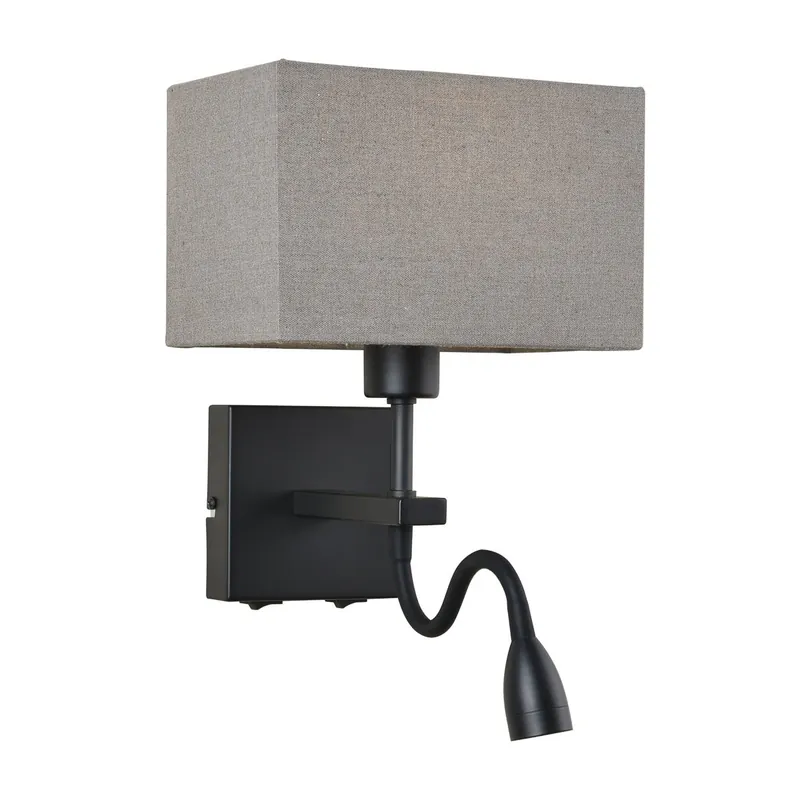 Italux WL-1122-2-BL-BM-RC-GR LED Norte | 60 + 3W E27/LED | 350lm | 3000K Expressversand