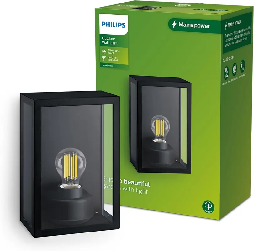 Philips 8720169266414 Außenwandleuchte Alzor E27 Rabatt