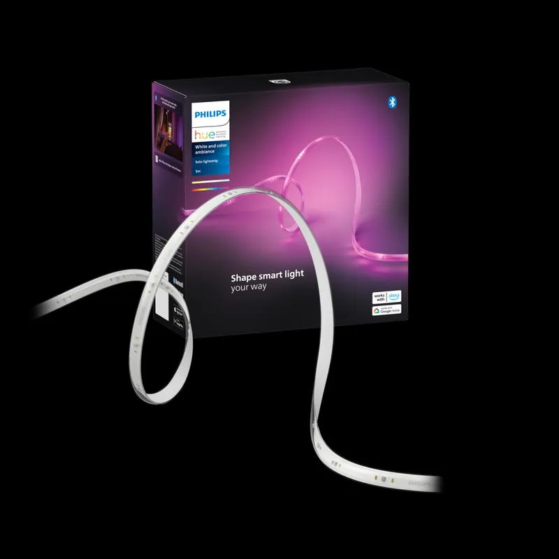 Philips Hue 8720169326699 LED Solo Lightstrips LED pás 5m 20W/1700lm 2000-6500K+RGB Neue Kollektion