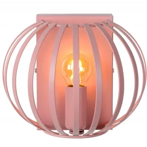 Angebot Lucide 78293/01/66 Wandleuchte Merlina 1x40w | E14 - Rosa, Metall, dimmbar