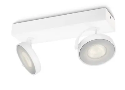 Abverkauf Philips 53172/31/16 LED Decken- und Spotleuchte 2x4W Clockwork | 2700K