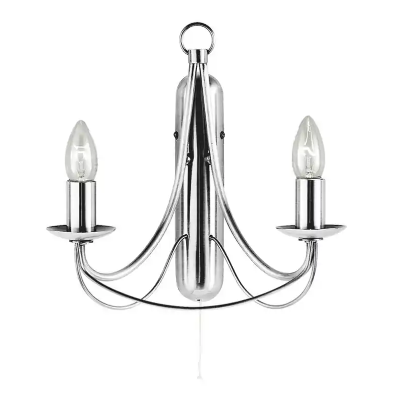 Limited Edition Searchlight 6342-2SS Maypole Wandleuchte 2xE14