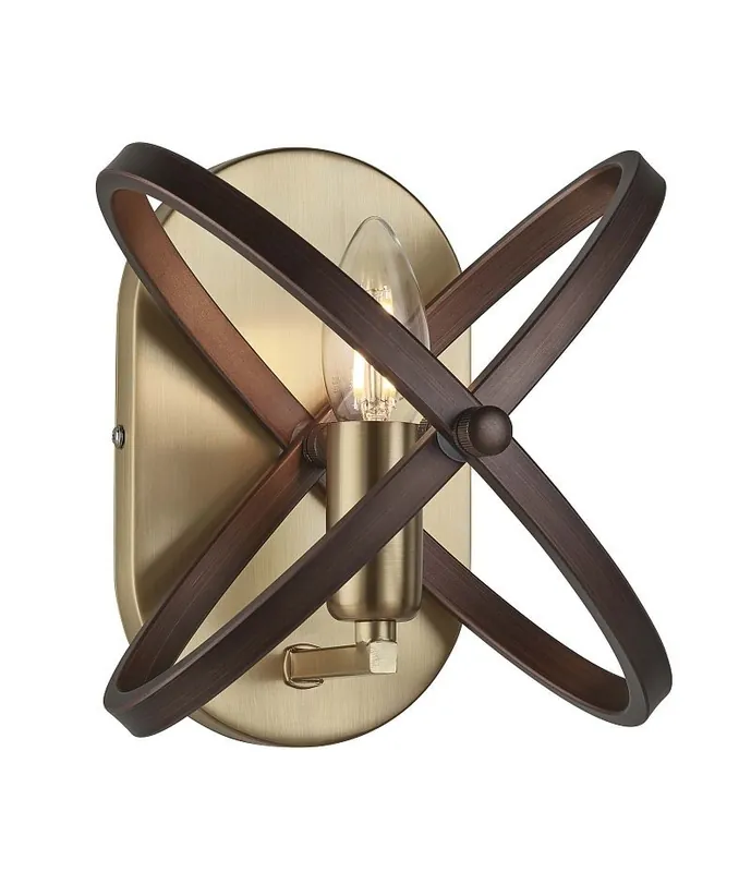Searchlight 8241BZ Hoopla Wandleuchte E14 1 x 60W Solange Der Vorrat Reicht