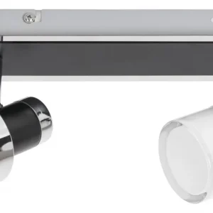 Günstig Rabalux 5022 LED Badleuchte Wand- und Spotleuchte Harold 1x10W | 800L | 4000K | IP44 - chrom mit schwarz