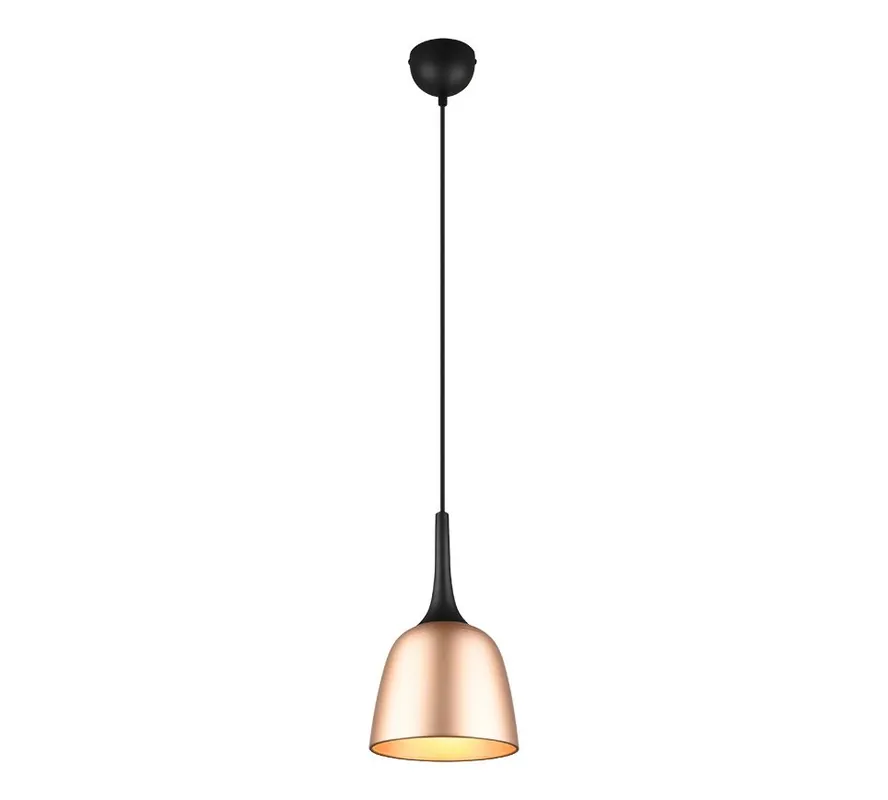Premium Trio 310800108 Hängende Deckenleuchte Chiron 1x40w | E27 - einstellbare Höhe, Messing
