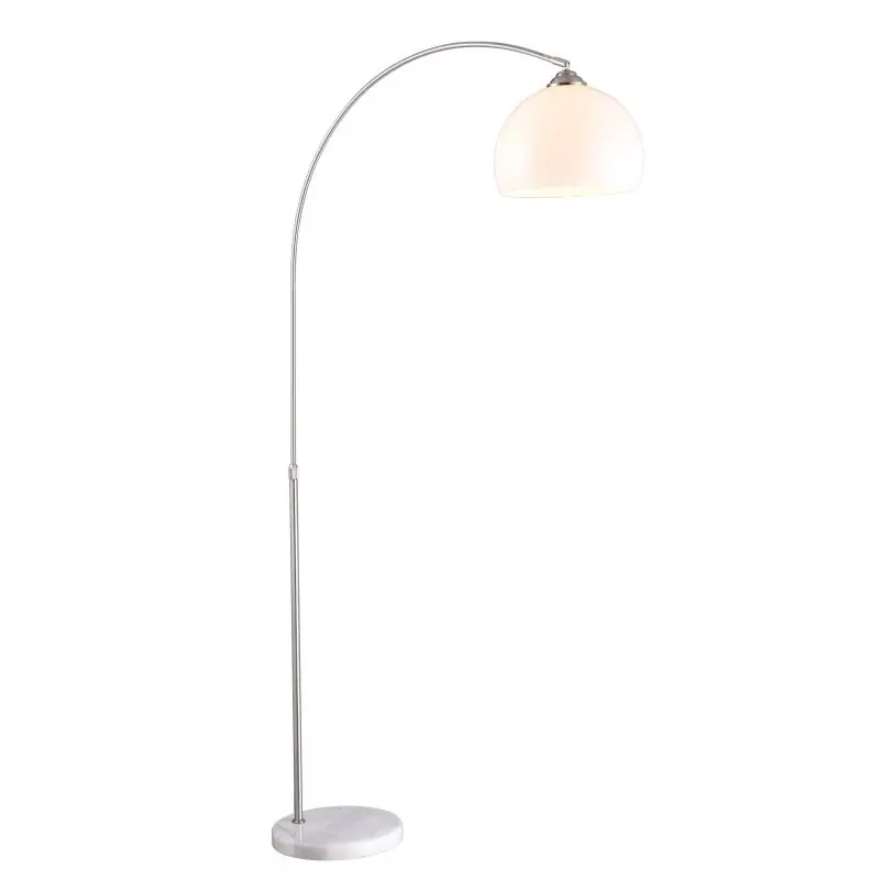 Globo 58227 Stehleuchte Newcastle 1x40W | E27 - Schalter auf dem Körper, höhenverstellbar, weiß, matt Nickel Abverkauf