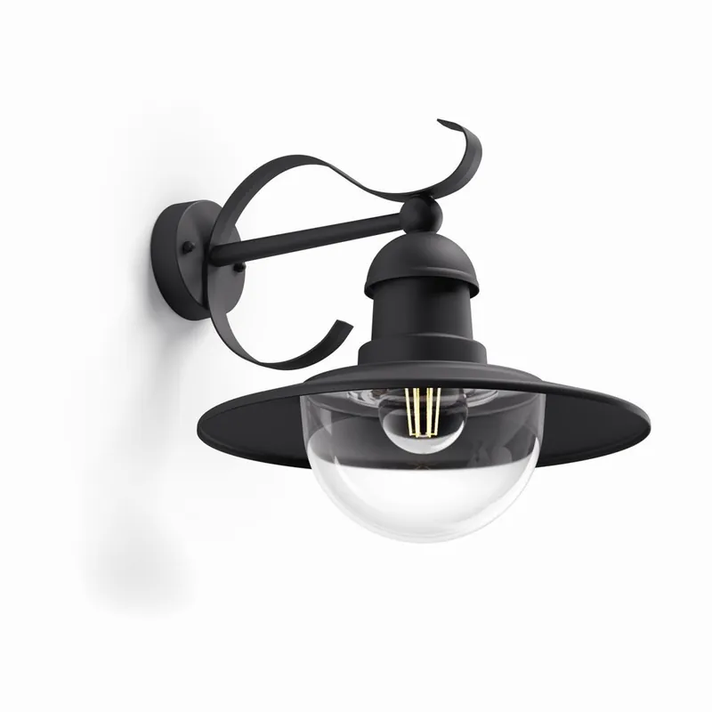 Preiswert Philips 01816/30/PN Außenwandleuchte 1x60W Topiary | 2700K | E27
