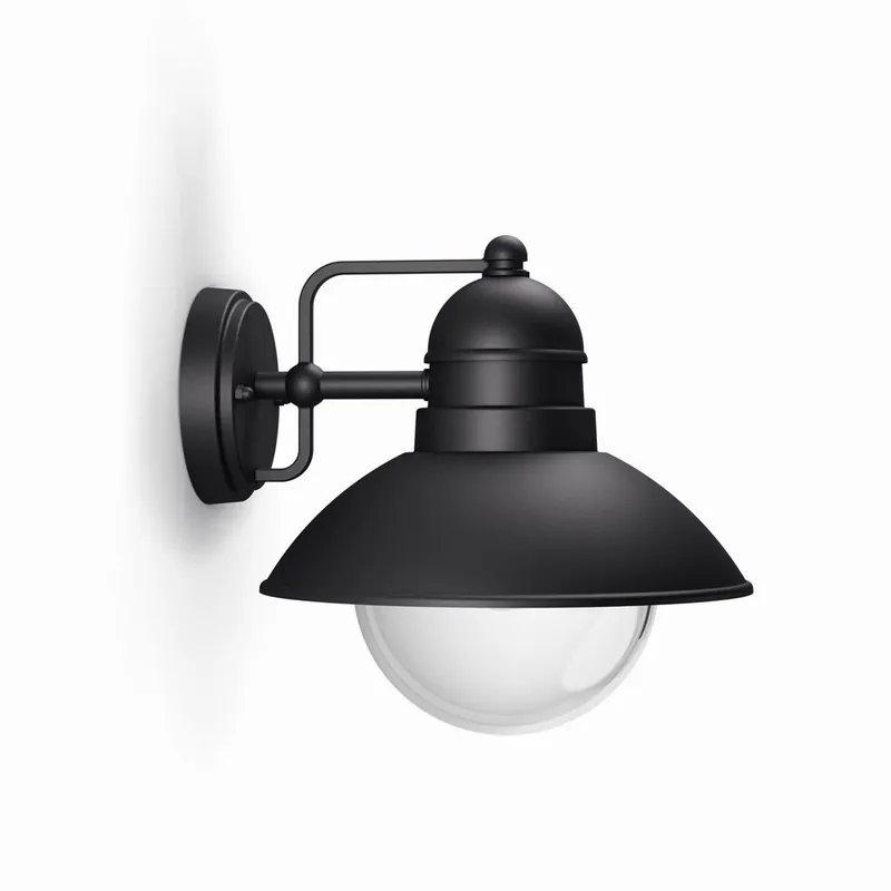 Neu Philips 17237/30/PN Außenwandleuchte 1x60W Hoverfly | E27 | IP44