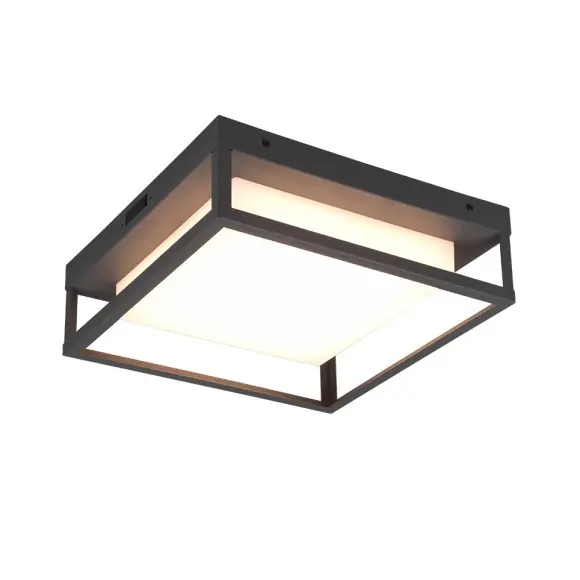 Trio 677860142 LED-Außendeckenleuchte Witham 1x14W | 1550lm | 2300K+3000K+4000K | IP54 - einstellbare Lichttemperatur, DIP-Schalter, anthrazit Direkt Vom Hersteller