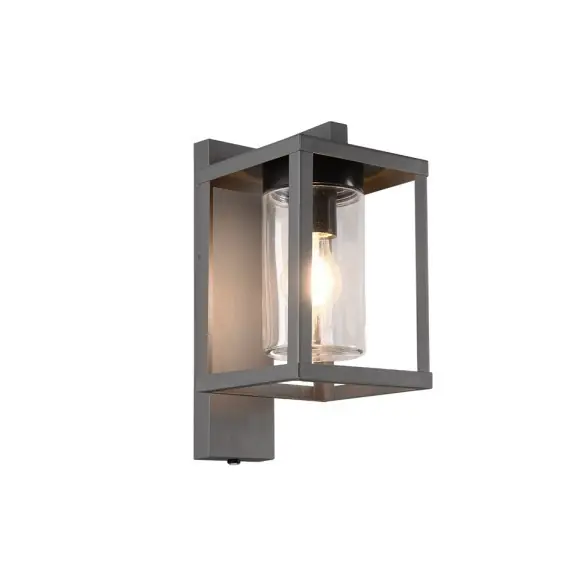 Trio 212060142 Außenwandleuchte Lunga 1x40W | E27 | IP44 - Dämmerungssensor, anthrazit Hochwertig