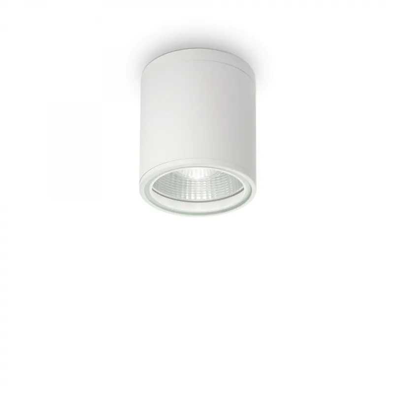 Ausverkauf Ideal Lux 122663 Außendeckenleuchte 1x28W Gun Bianco | GU10 | IP44 - weiß