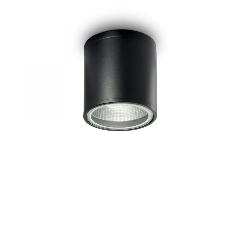 Abverkauf Ideal Lux 122687 Außendeckenleuchte 1x28W Gun Nero | GU10 - schwarz