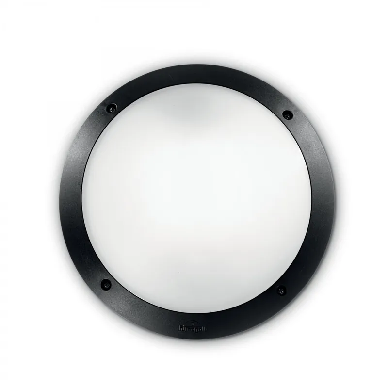 Ideal Lux 096674 Außenwandleuchte 1x23W Lucia | E27 | IP66 - schwarz Kostenfreie Lieferung