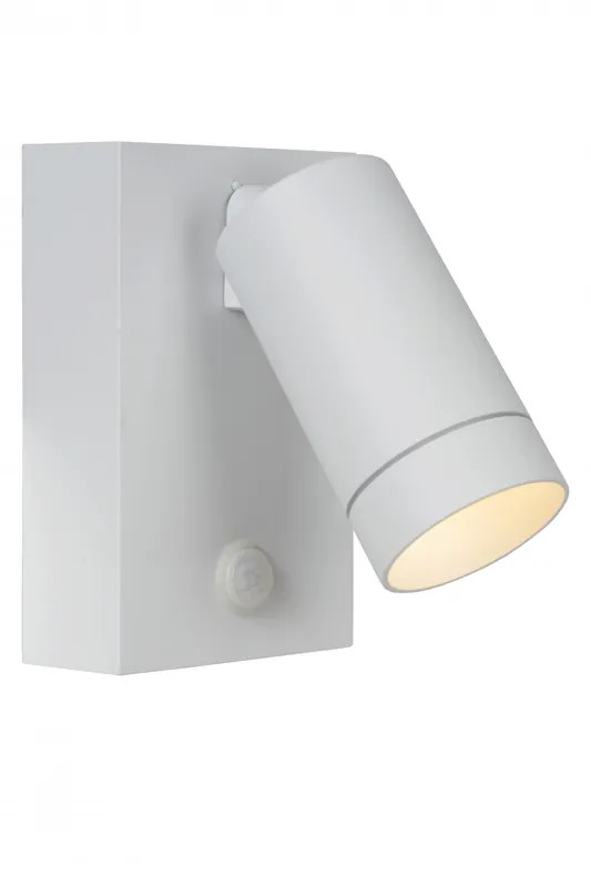 Lucide 09831/01/31 Außenwandlampe Taylor 1x5w | Gu10 | IP54 - weiß, Fleck, einstellbar, Bewegungssensor Sonderaktion