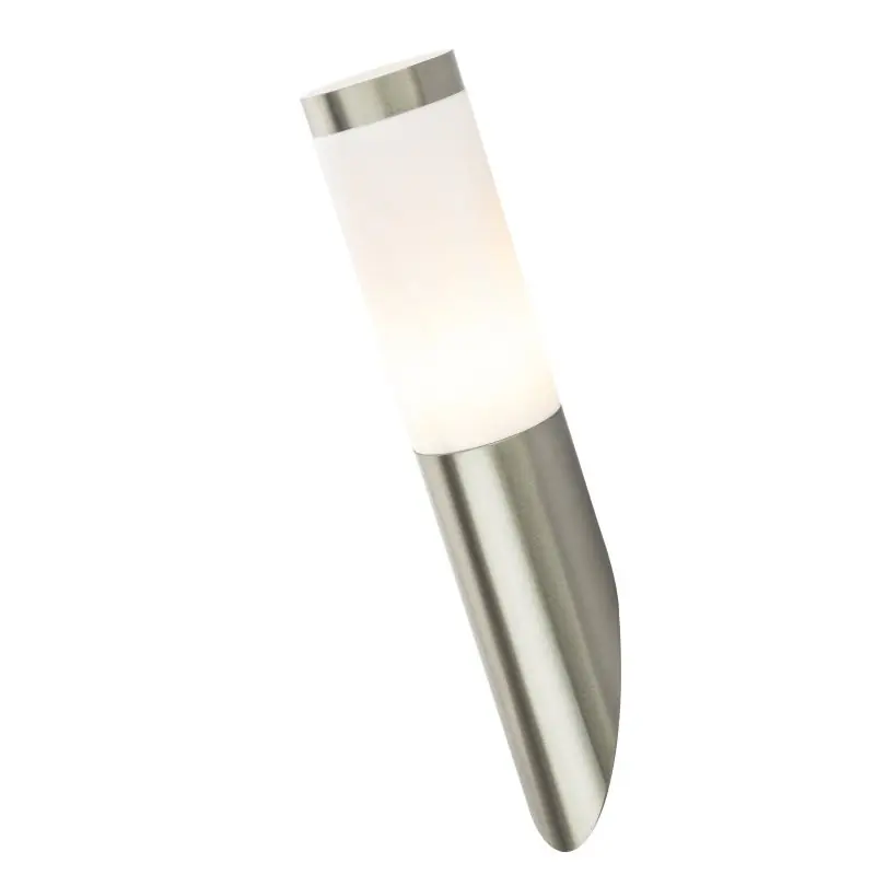 Globo 3157 Außenwandleuchte Boston 1x60W | E27 | IP44 - Edelstahl, opal Sale