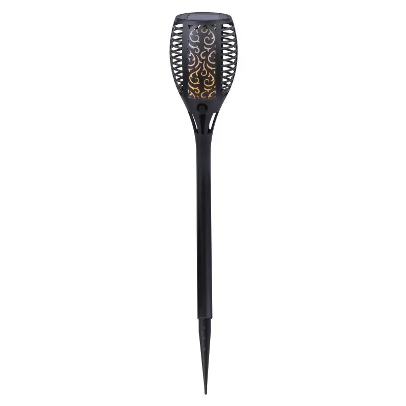 Sichere Zahlung Globo 33077 LED Außen Solarleuchte Solar 36x0,1W | IP44 - Nachahmung Flamme, schwarz