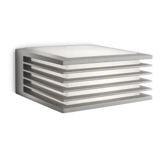 Garantierte Lieferung PHILIPS 8719514385368 Außenwandleuchte Shades 1X 42W | E27 | IP44 - Grau