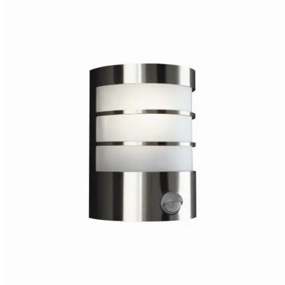 Philips 17475/47 / pn Außenwandlampe Calgary 1x60w | E27 | IP44 - mit Bewegungssensor, Edelstahl Markenware