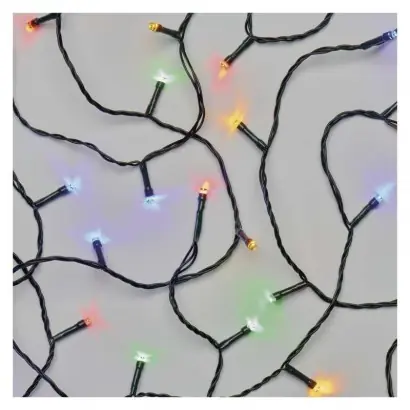 Emos D4AM09 Weihnachtskette Classic 18m 180 LED | 6w | IP44 - Multicolor Timer, grün Schnäppchen