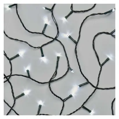 Angebot Emos d4ac04 Weihnachtskette Classic 18m 180 LED | 6w | IP44 - Timer, kaltweiß, grün