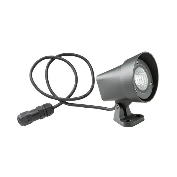 Saisonangebot Redo 90110 ZIGGY Außenwand-Reflektorlampe CREE COB LED 12W | 1320/985lm | 3000 K | IP65 - Anthrazit