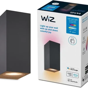 Wiz Colors 8719514554610 Wandleuchte 2xGU10 | 2x5W | 345lm | 2200-6500K | RGB - schwarz Neue Kollektion