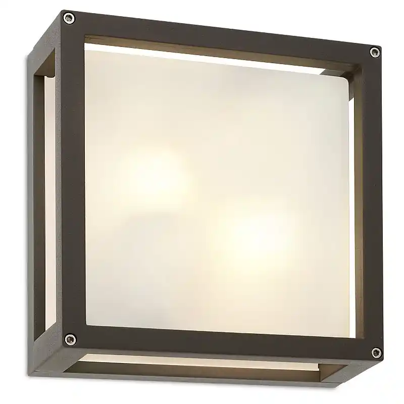 Highlight Redo 9892 BRICK GLASS Wandleuchte E27 2 x 42W IP54