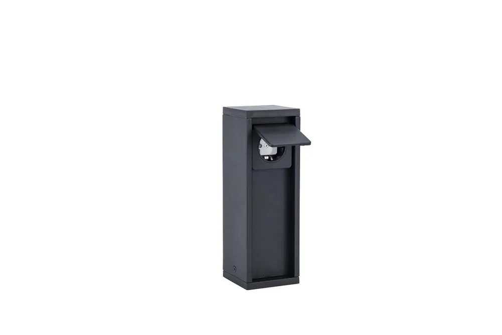 Schneller Versand Lutec 9702203012 Außensteckdose Netz IP54 | mattschwarz - Schuko Steckdose