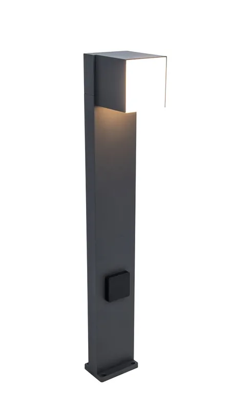 Beliebt Lutec 7193805118 LED Gartenleuchte mit Fassung Cuba 1x12W | 600lm | 3000 K | IP54 - grau
