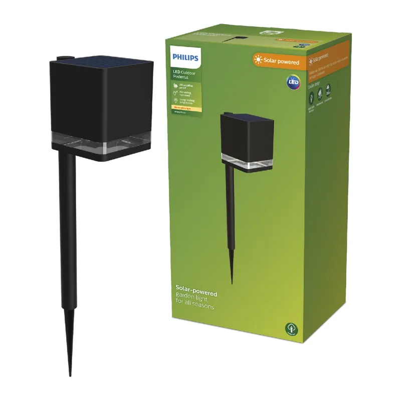Begrenztes Angebot Philips 8720169386839 LED solar Erdspießleuchte Virona| 1,8W integrierte LED-Quelle
