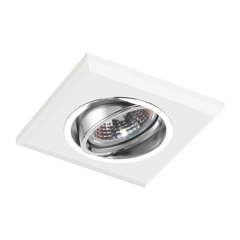 Sale Emithor 71064 ELEGANT GLASS Einbauleuchte GU10 / 50W bau, weiß