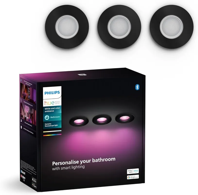 Jetzt Bestellen Philips HUE8720169320895 LED Set von Spotleuchten Xamento| 3x4,2W GU10 | 3x350lm | 2000-6500K+RGBK